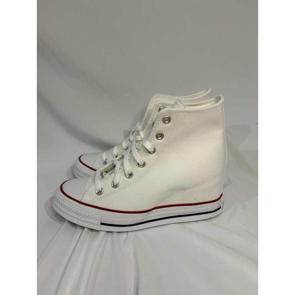 Size 9.5 Women's Converse Chuck Taylor All Star Wedge Platform Shoes / A11908C - Picture 3 of 8